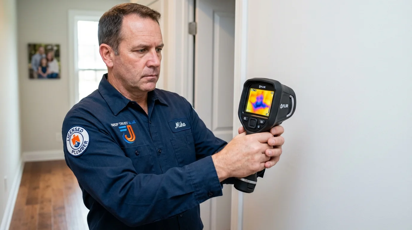 Thermal imaging leak detection by Johns Plumbing LLC in Pageland
